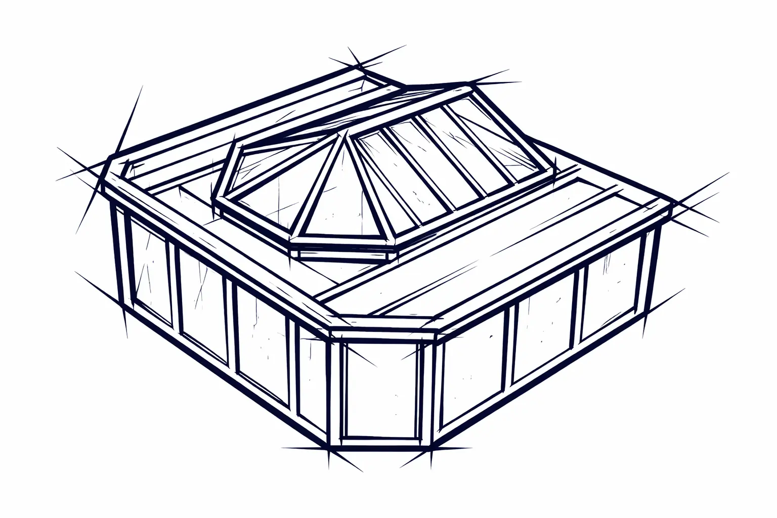 Residence Home Extension - szkic techniczny Hermitage